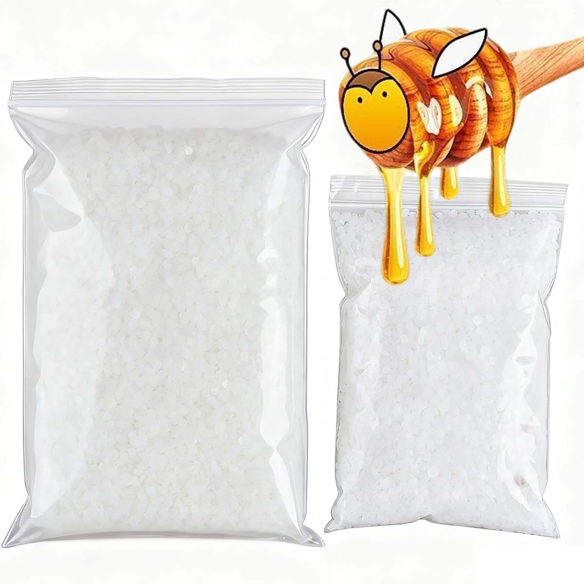 Candle Making Supplies Usa - 200g-1000g White Beeswax Pure Natural Granular