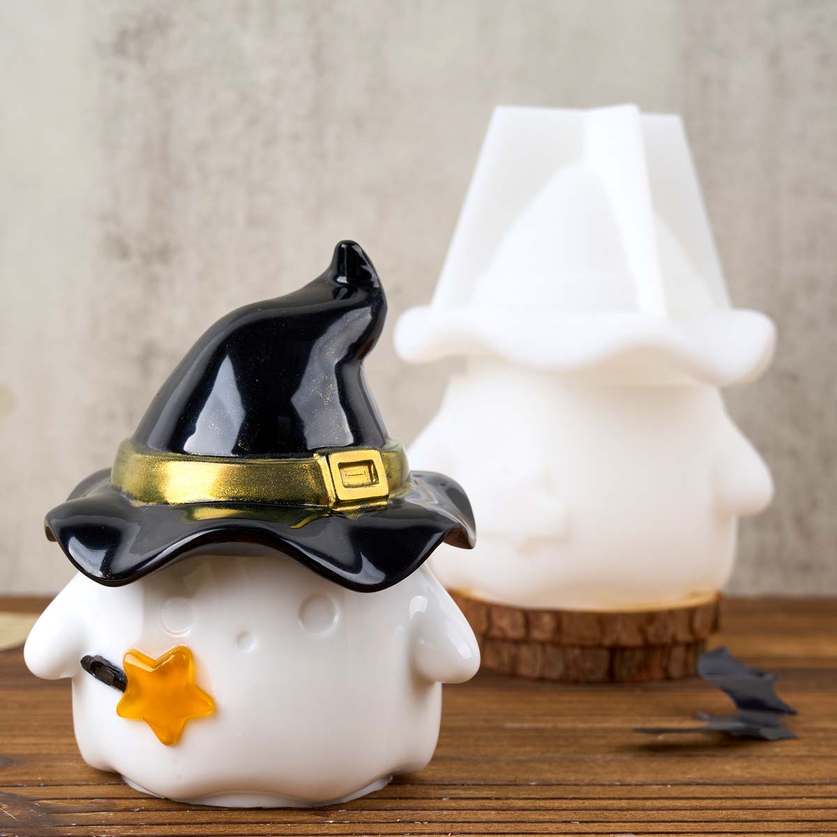 Hat Ghost Candle Jar Silicone  - Candle Supplies Jars recension och pris