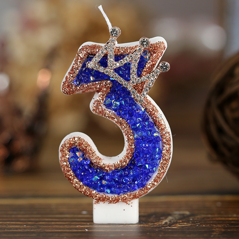 Blue Birthday Numbers Candles  - Candle Supplies Luxury recension och pris