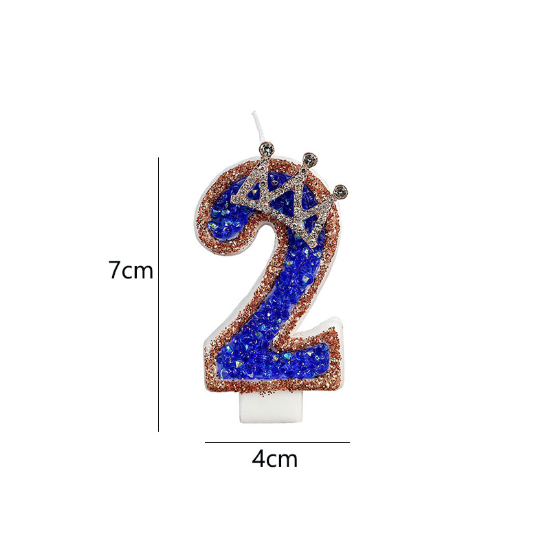 Blue Birthday Numbers Candles  - Candle Supplies Luxury recension och pris