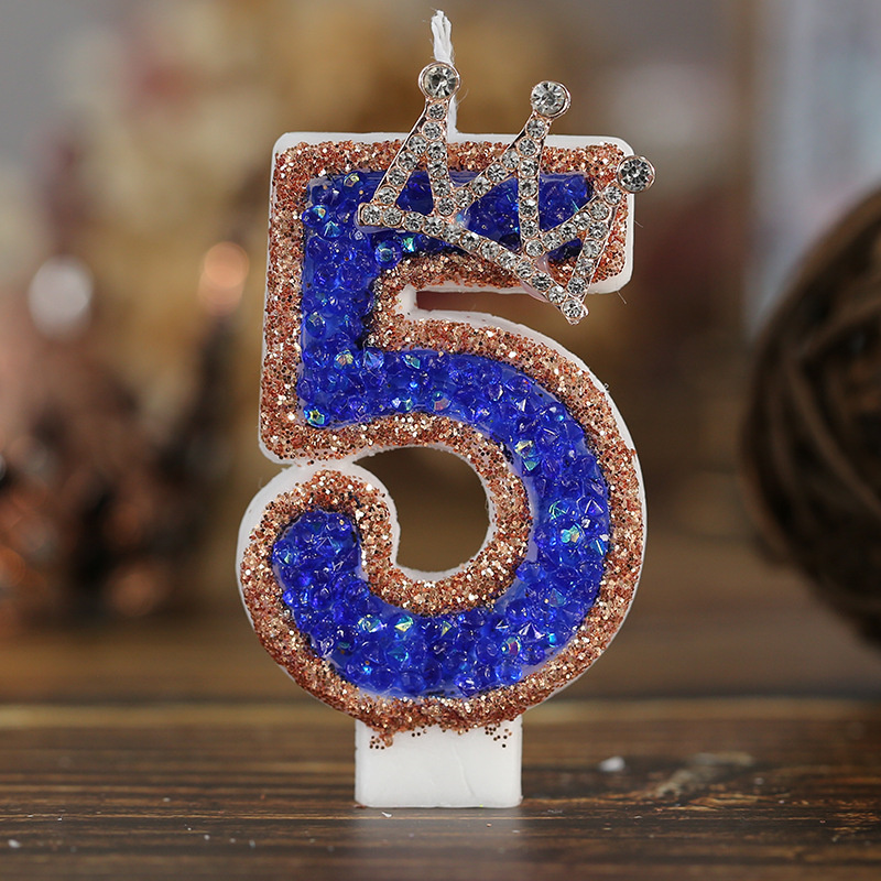 Blue Birthday Numbers Candles  - Candle Supplies Luxury recension och pris
