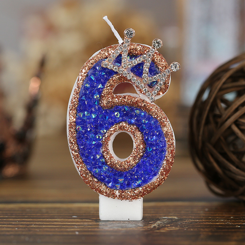 Blue Birthday Numbers Candles  - Candle Supplies Luxury recension och pris