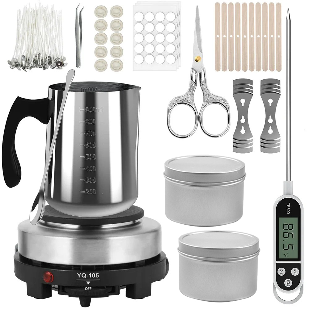 Candle Pouring Pot with Electr - Candle Supplies Jars recension och pris
