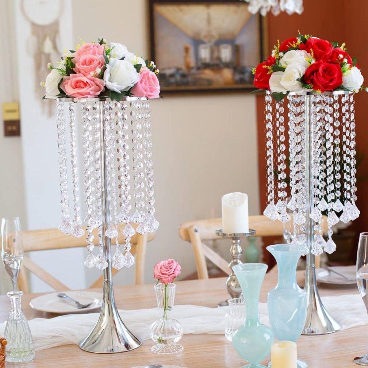 2/10pcs Luxury Crystal Flower  - Candle Supplies Luxury recension och pris