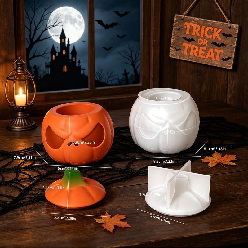 2Set of pumpkin storage jars w - Candle Supplies Jars recension och pris