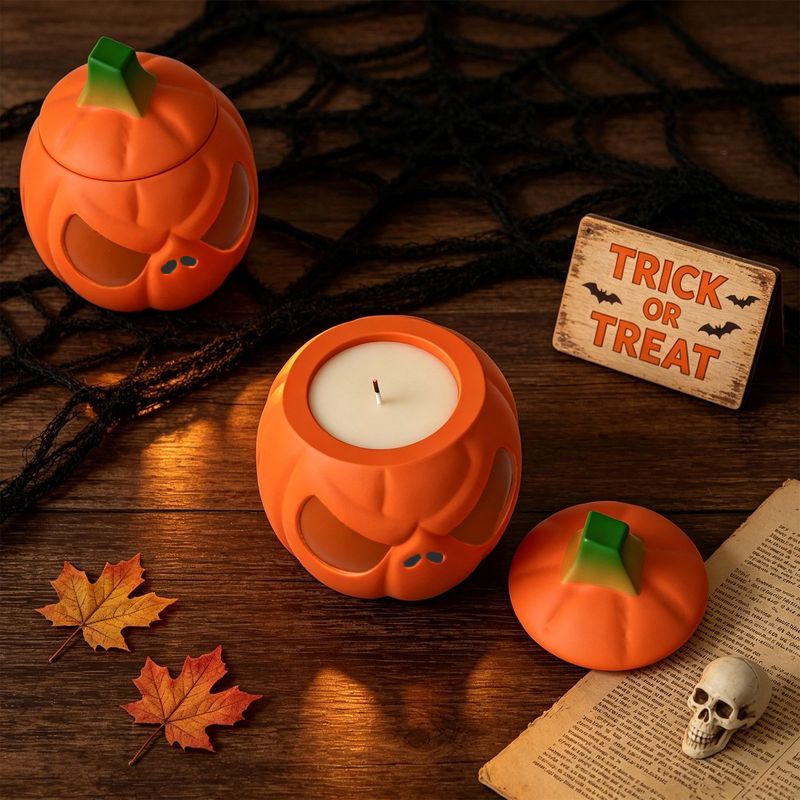 2Set of pumpkin storage jars w - Candle Supplies Jars recension och pris