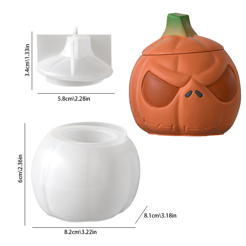 2Set of pumpkin storage jars w - Candle Supplies Jars recension och pris