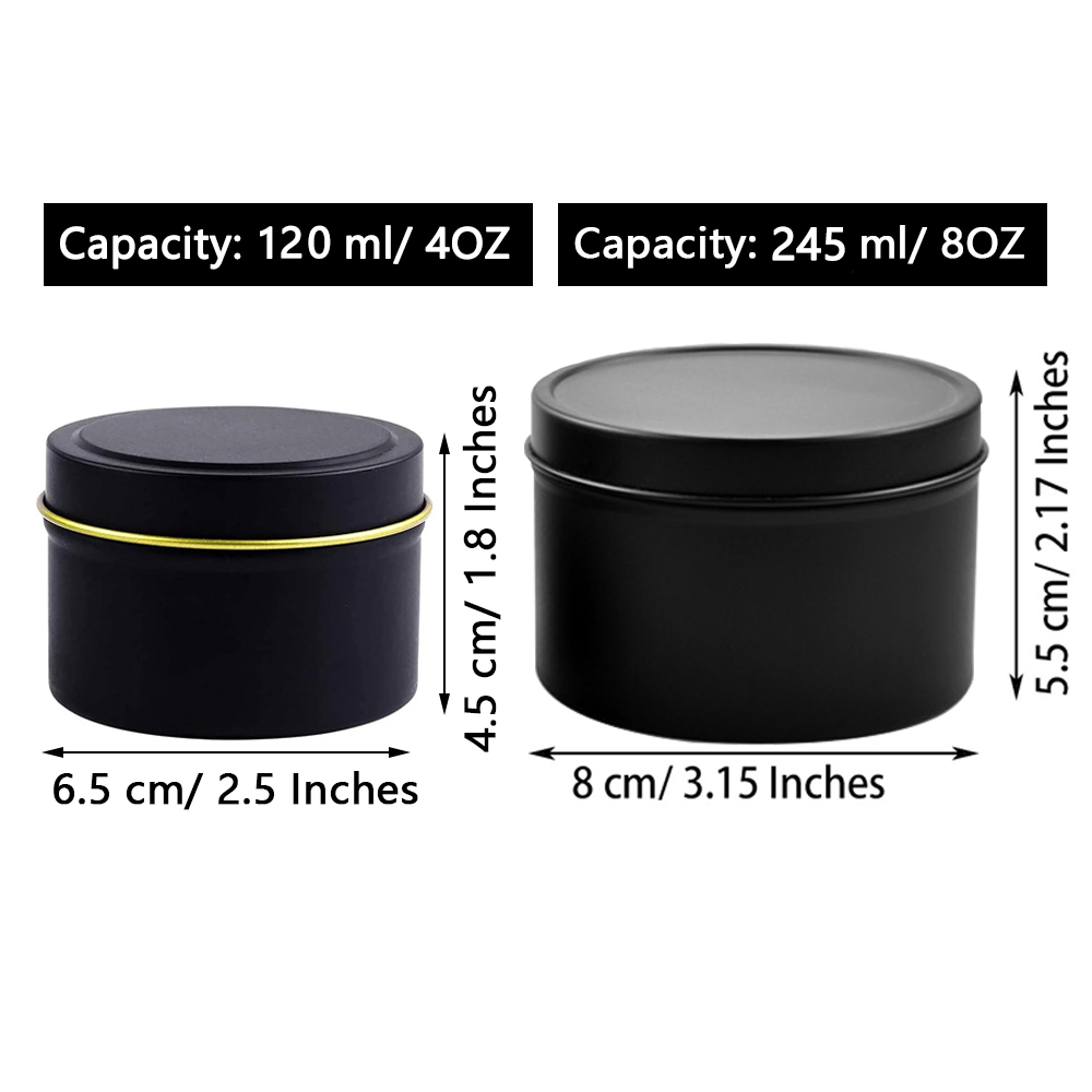 4oz/ 8oz Candle tins with lids - Candle Supplies Jars recension och pris
