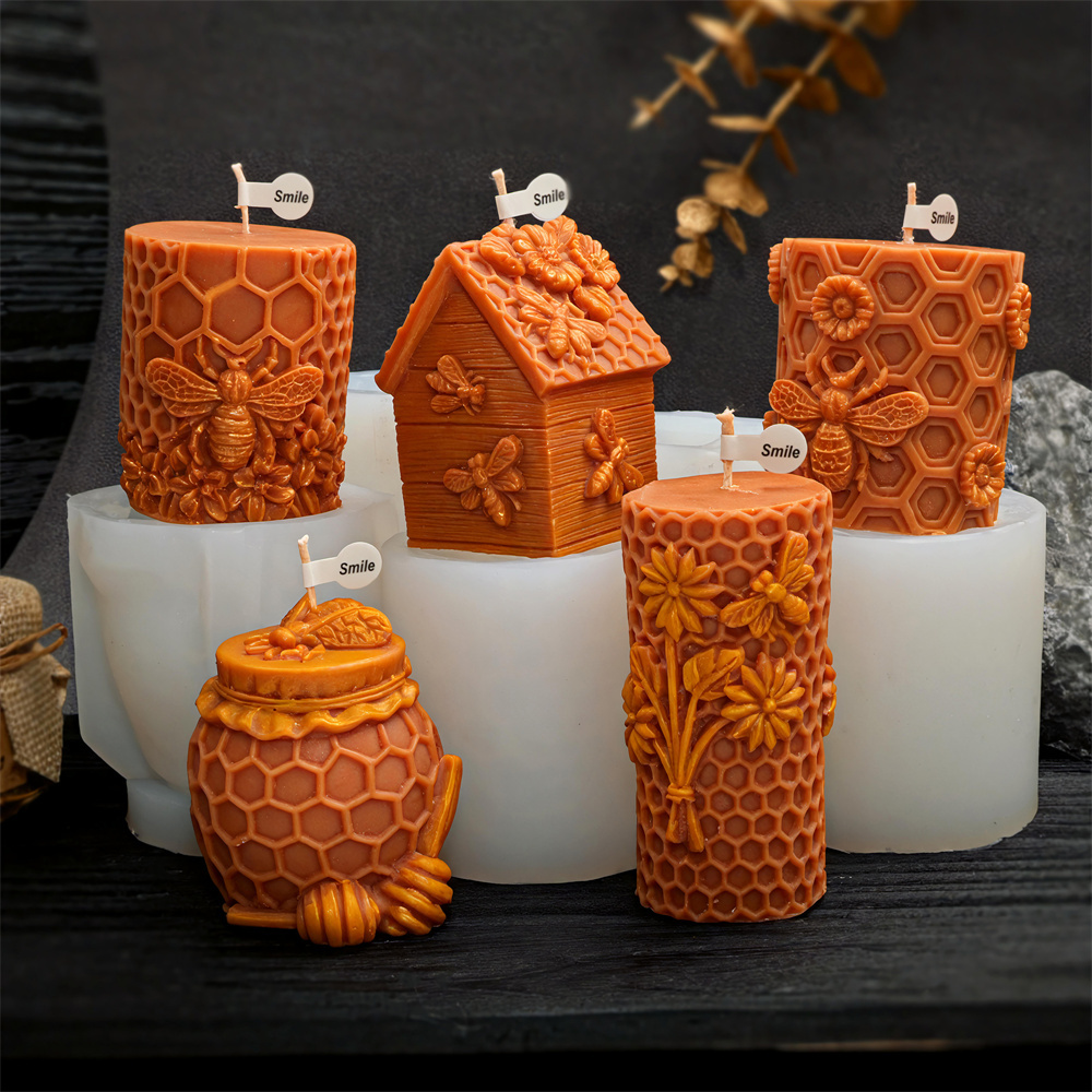 Honeycomb Pillar Candle Mold B - Candle Supplies Jars recension och pris