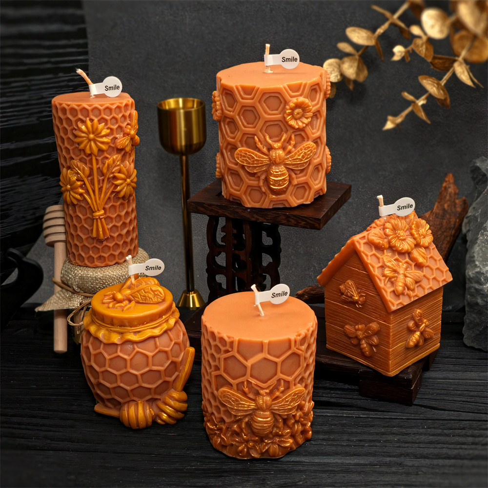 Honeycomb Pillar Candle Mold B - Candle Supplies Jars recension och pris