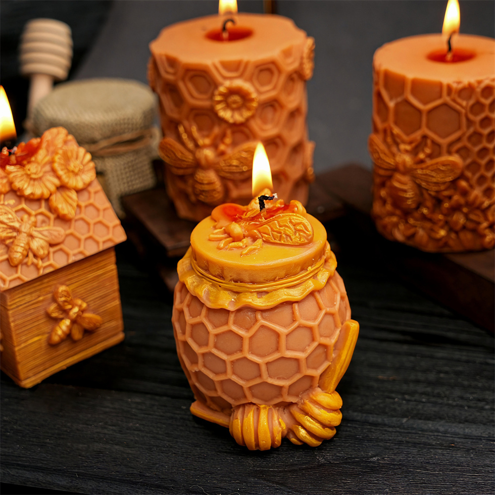 Honeycomb Pillar Candle Mold B - Candle Supplies Jars recension och pris