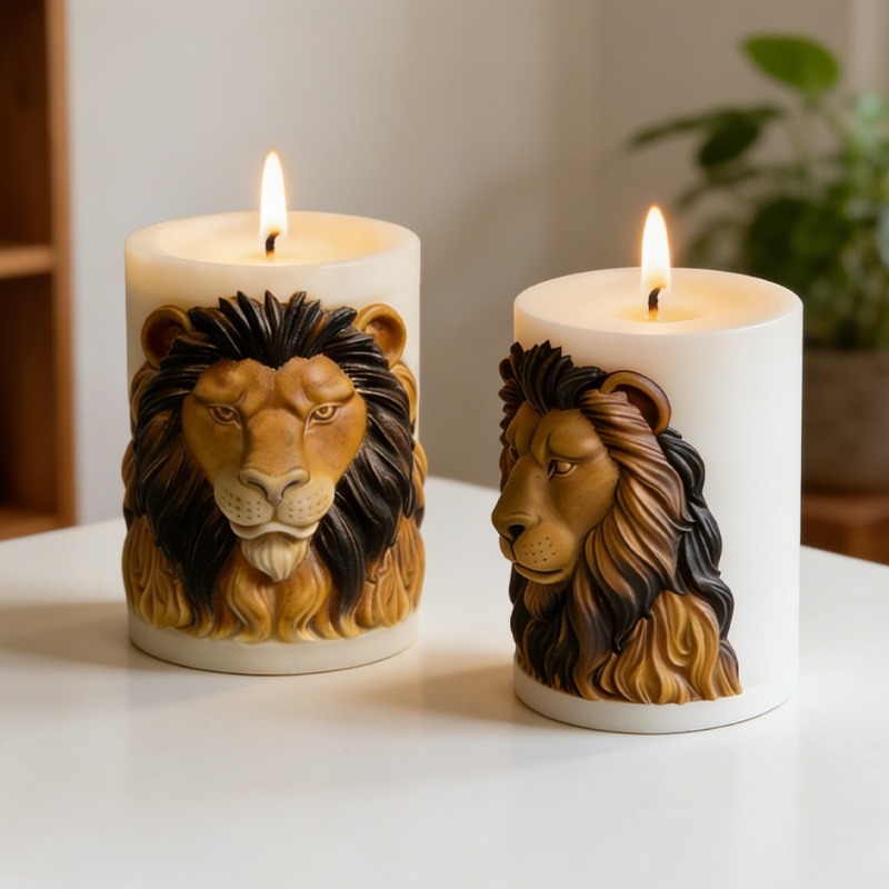 Animals Lion Candle Molds Sili - Candle Supplies Luxury recension och pris