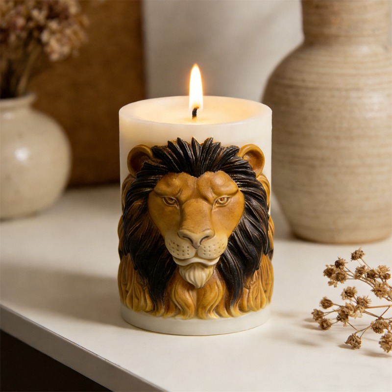 Animals Lion Candle Molds Sili - Candle Supplies Luxury recension och pris