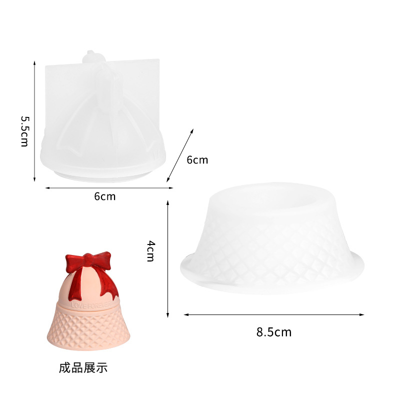 Christmas Bell Shaped Silicone - Candle Supplies Jars recension och pris