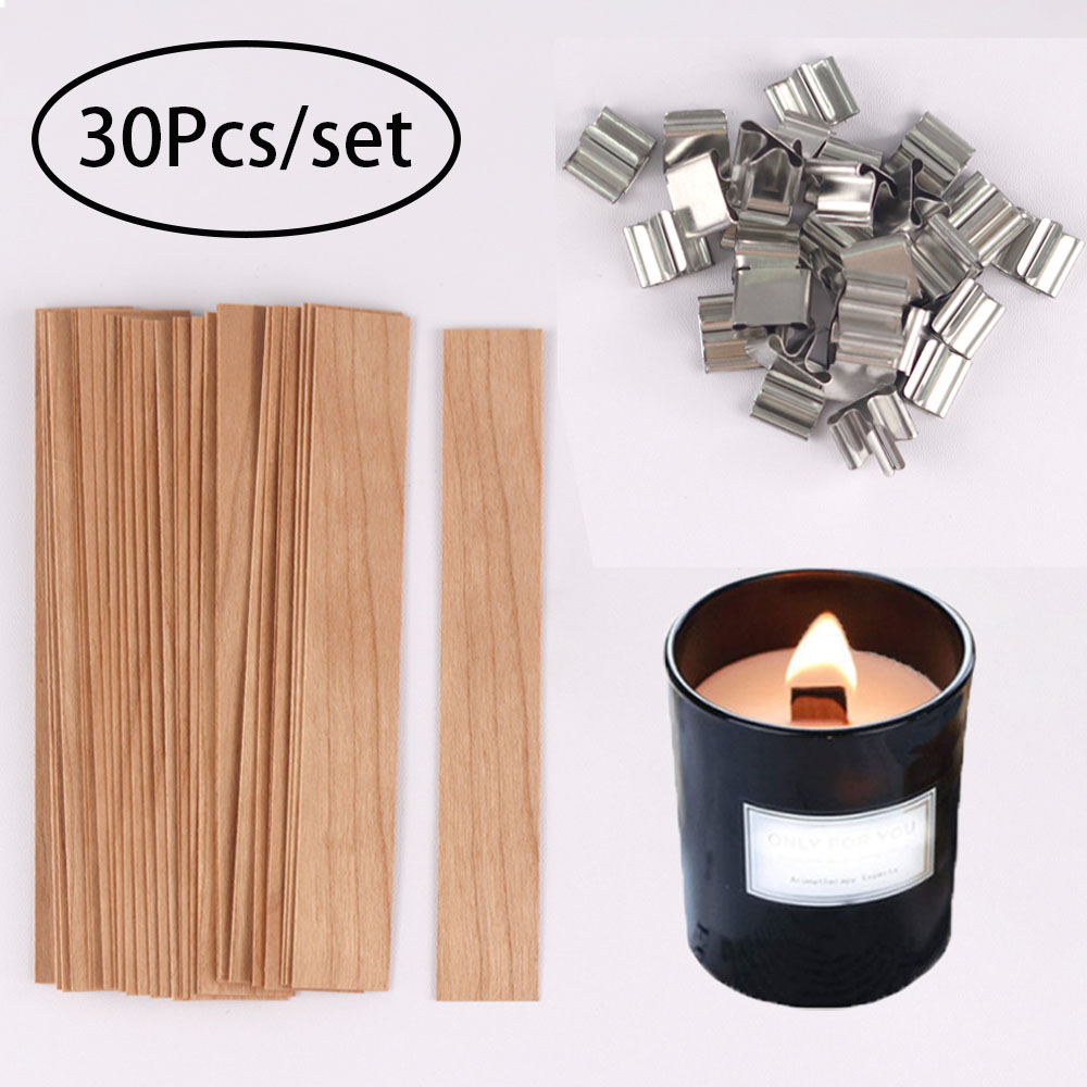 30pcs Wooden Candle Wicks Cand - Candle Supplies Jars recension och pris