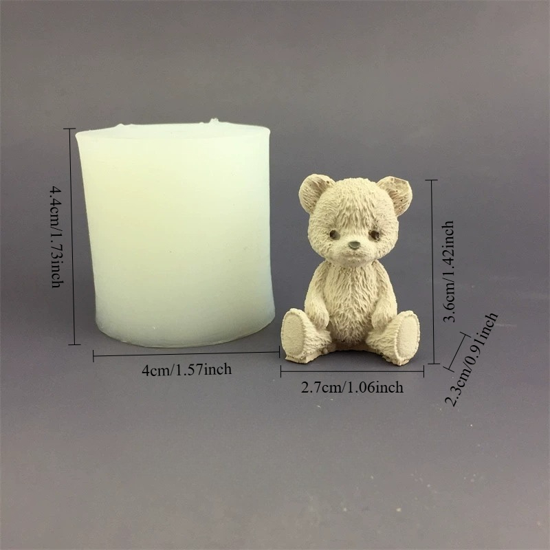 Cute Bear Honey Jar Silicone C - Candle Supplies Jars recension och pris